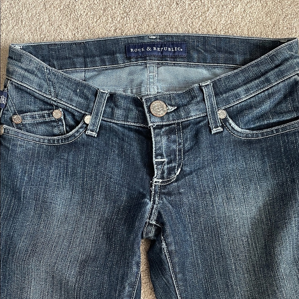 Rock & Republic Dark Wash Skinny Jeans
